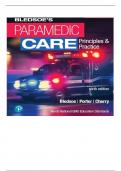 TEST BANK PARAMEDIC CARE PRINCIPLES PRACTICE 5TH EDITION VOLUME 4&vert; CHAPTERS 1-11 &vert; BLEDSOE &vert; COMPLETE SOLUTION GRADED A&plus; &vert; BRAND NEW