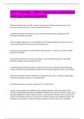 CITI Training - CRC Advanced questions with accurate answers&period;