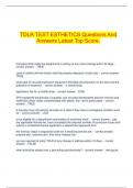 TDLR TEST ESTHETICS Questions And Answers Latest Top Score&period;