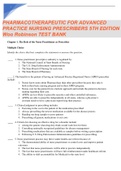 TEST BANK; Pharmacotherapeutics for Advanced Practice Nurse2,4,5th editions Package