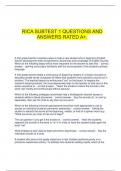  RICA SUBTEST 1 QUESTIONS AND ANSWERS RATED A&plus;&period;
