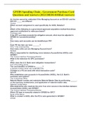 GFEBS Spending Chain - Government Purchase Card Questions and Answers &lpar;2022&sol;20EDI-810ified Answers&rpar;