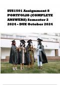SUS1501 Assignment 