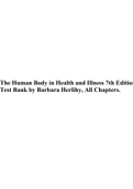 The Human Body in Health and Illness 7th Edition Test Bank by Barbara Herlihy&comma; All Chapters&period;