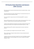 FX Practice Exam Questions and Answers &lpar;100&percnt; Correct&rpar;