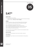 3S SAT Practice Exam (RATED A+) Questions and Answers | 100% correct Solutions