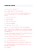 Math 290 Exam questions and with detailed answers and with a grade of A&plus;