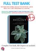 Test Bank For Campbell Biology 9th Edition By  Jane B&period; Reece&comma; Lisa A&period; Urry 9780321558237 All Chapters &period;