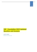 &lpar;solved&rpar; VSP - Foundation 2023 Updated Question and Answers