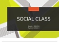 Sociology - Social Class 