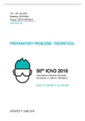 IChO Chemistry Olympiad 2018-50 Preparatory Problems-Theoretical Solutions