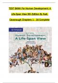 TEST BANK For Human Development&colon; A Life-Span View&comma; &lpar;MindTap Course List&rpar; 9th Edition By Robert V&period; Kail&semi; John C&period; Cavanaugh&comma; All 1-16 Chapters Covered &comma;Latest Edition 