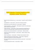   NYS Infection Control Questions And Answers Latest Top Score&period;
