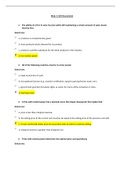 ECON 705 Mod 6 Self-Assessment (GRADED A) Questions and Answers | 100 out of 100
