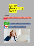 ATI PN pharmacology 2020 A