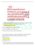 ATI RNComprehensive Predictor 2019 Form B 180 QUESTIONS AND ANSWERS GRADED A LATEST UPDATE    1.	A nurse is providing teaching about the gastrostomy tube feedings to the parents of a school age child. Which of the following instructions should the nurse t