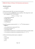 CHEM 102 Winter 18 Exam 3 (B) Questions and Answers,100% CORRECT