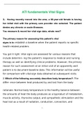 ATI fundamentals Vital Signs 2022 Test&lpar;Answered&rpar;