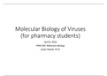 Molecular Biology of Viruses (for pharmacy students)