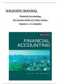 Solution Manual For Financial Accounting&comma; 8th Canadian Edition &comma;by Libby&comma; Hodge&comma; All Chapters 1 to 13 complete Verified editon 