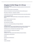 Chapter 6 Initial Stage of a Group 2023 with complete solution questions and answers