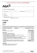 LAW Paper 1> 7162&sol;1>A-level>AQA 2024 WITH VERIFIED ANSWERS