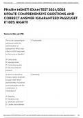 PHARM MSN571 EXAM TEST 2024&sol;2025 UPDATE COMPREHENSIVE QUESTIONS AND CORRECT ANSWER &vert;GUARANTEED PASS&excl;&excl;&sol;GET IT 100&percnt; RIGHT&excl;&excl;