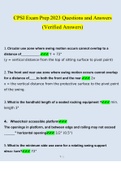 CPSI Exam Prep Questions and Answers (2023/2024) (Verified Answers)