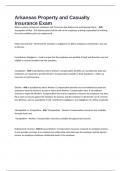 Arkansas Property and Casualty Insurance Exam