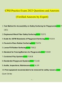 CPSI Practice Exam 2023 Questions and Answers (Verified Answers by Expert)