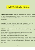 CMCA 2023 STUDY BUNDLE (COMPLETE PACKAGE)(Verified Answers)