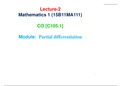 Mathematical Engineering 1