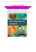 TEST BANK PSYCHOLOGICAL SCIENCE 6TH  EDITION BY MICHAEL S. GAZZANIGA