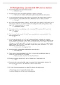 ATI Pathophysiology Questions with 100&percnt; Correct Answers 2023 Download to Score A