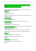 Dental assistant exam questions with Multiple choice Answers&period;
