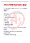 WGU D220- Information Technology in Nursing Practice Exam