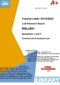 RRLLB81 Tutorial Letter 101/3/2023