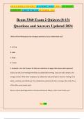 Bcom 3360 Exam 2 Quizzes &lpar;8-13&rpar; Questions and Answers Updated 2024