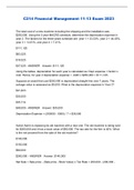 C214 Financial Management 11-13 Exam 2023