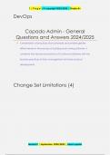 Copado Admin - Test Questions Questions and Answers 2024&sol;2025