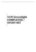 Virtual ATI predictor &lpar;Green Light&rpar;&sol; COMPLETED VATI Greenlight STUDY SET