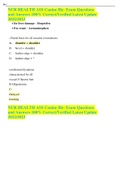NUR HEALTH ASS Canine file- Exam Questions and Answers 100&percnt; Correct&sol;Verified Latest Update 2022&sol;2023