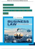 Solution Manual For Business Law&colon; Text & Exercises&comma; 10th Edition by Roger LeRoy Miller&comma; William E&period; Hollowell&comma; Verified Chapters 1 - 43&comma; Complete Newest Version