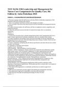 TEST BANK FOR Leadership and Management for Nurses Core Competencies for Quality Care&comma; 5th Edition by Anita Finkelman