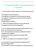 2 - Conceptual Framework: Financial Reporting and Assumptions With Complete Solution