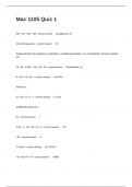 Mac 1105 Quiz 1 Advanced Test With Questions And Verified Answers&period;