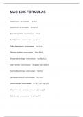 MAC 1105 FORMULAS Proctored Exam Questions And Answers&period;