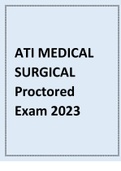 ATI MEDICAL SURGICAL PROCTORED EXAM 2023