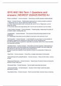 ISYE 6501 Mid Term 1 Questions and answers &vert; NEWEST 2024&sol;25 RATED A&plus;