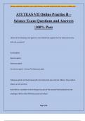 ATI TEAS VII Online Practice B &ndash; Science Exam Questions and Answers &vert;100&percnt; Pass